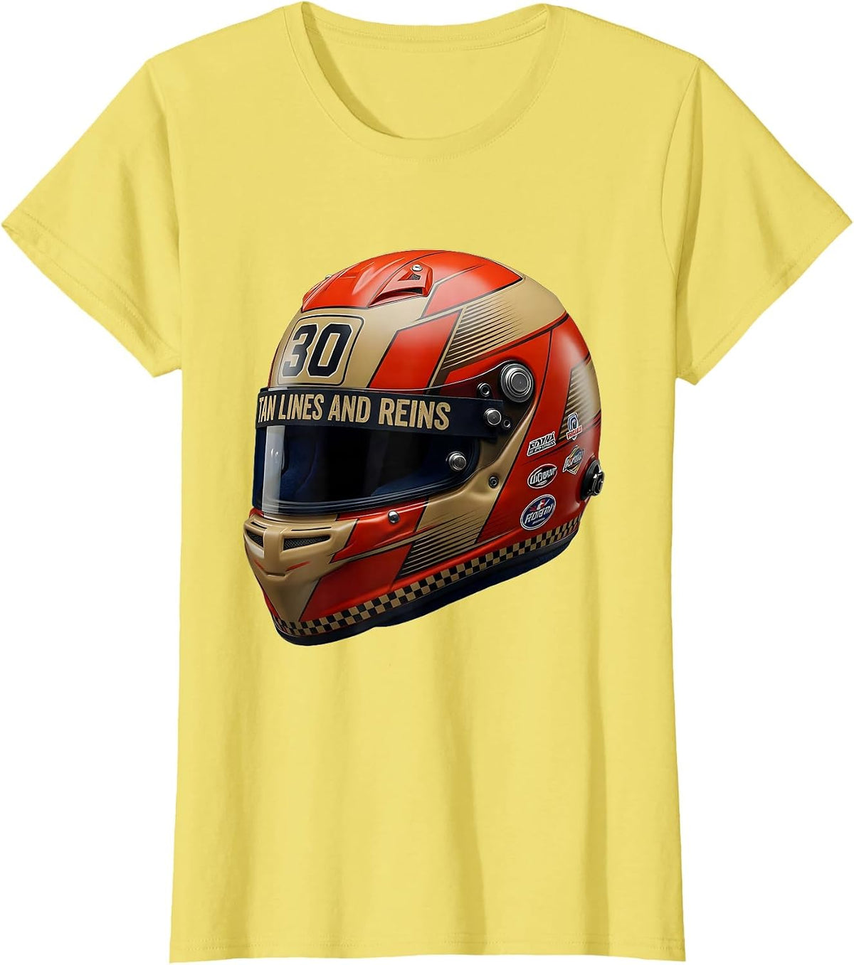 Tan Lines and Reins Cowgirl Western Design T-Shirt - Lemon Yellow