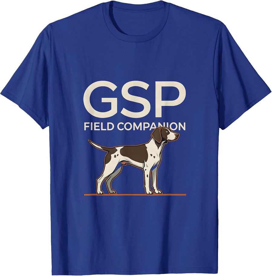 GSP Field Companion Funny German Shorthaired Pointer Dog T-Shirt - Royal Blue