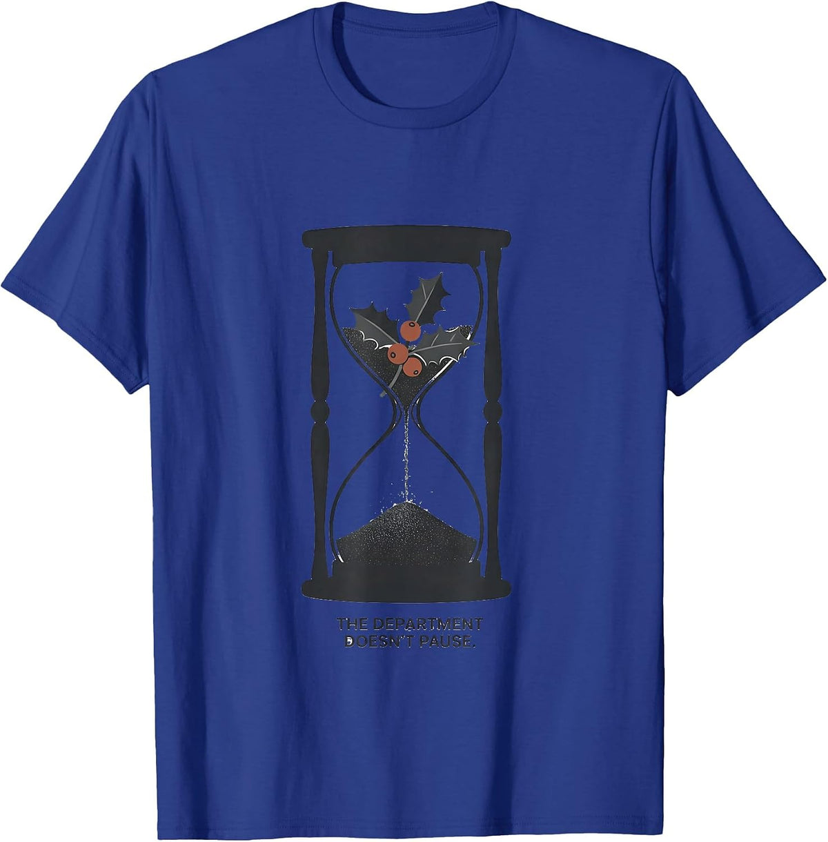 The Department Doesn't Pause Radiology Tech Christmas T-Shirt - Royal Blue