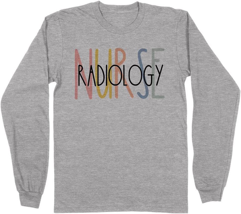 Simple Radiology Nurse Long Sleeve Shirt Unisex - Grey