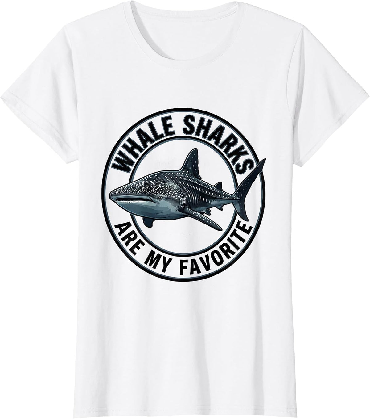 Women's Whale Sharks Are My Favorite Funny Ocean Animal Lover T-Shirt - White