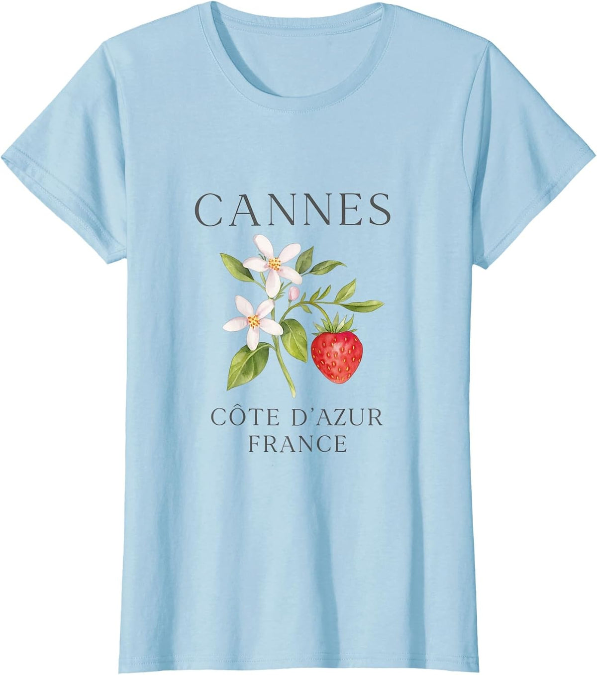 Cannes France Escape French Riviera Travel Look T-Shirt - Baby Blue