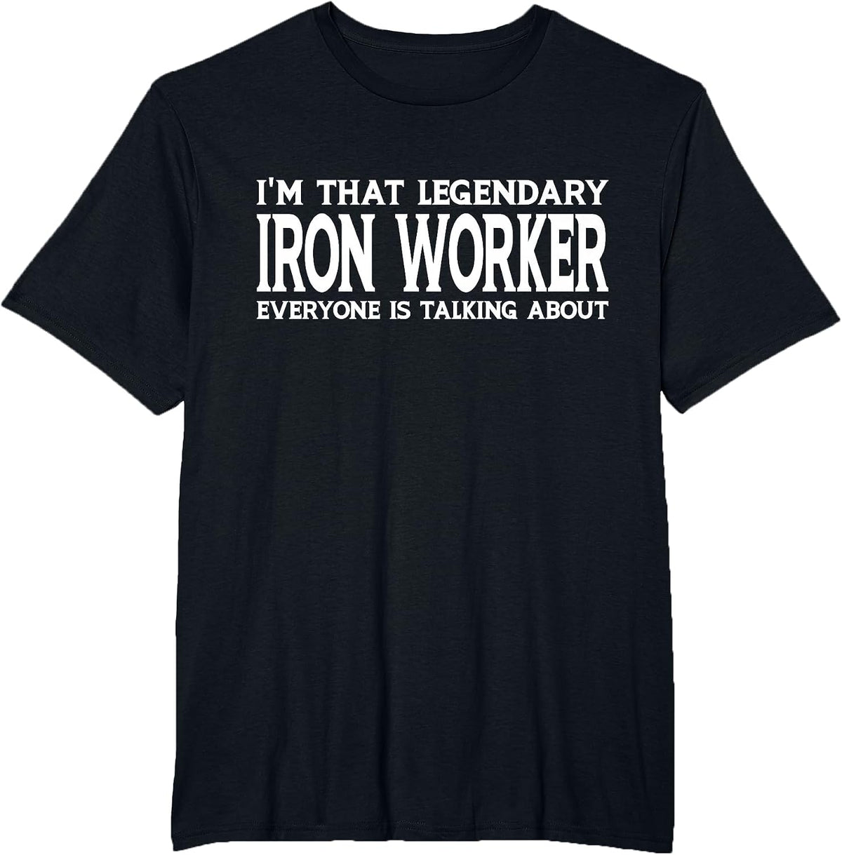 Iron Worker Job Title Employee T-Shirt - Black