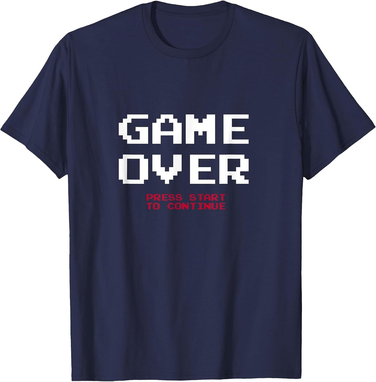 Gamer Game Over T-Shirt T-Shirt - Navy Blue