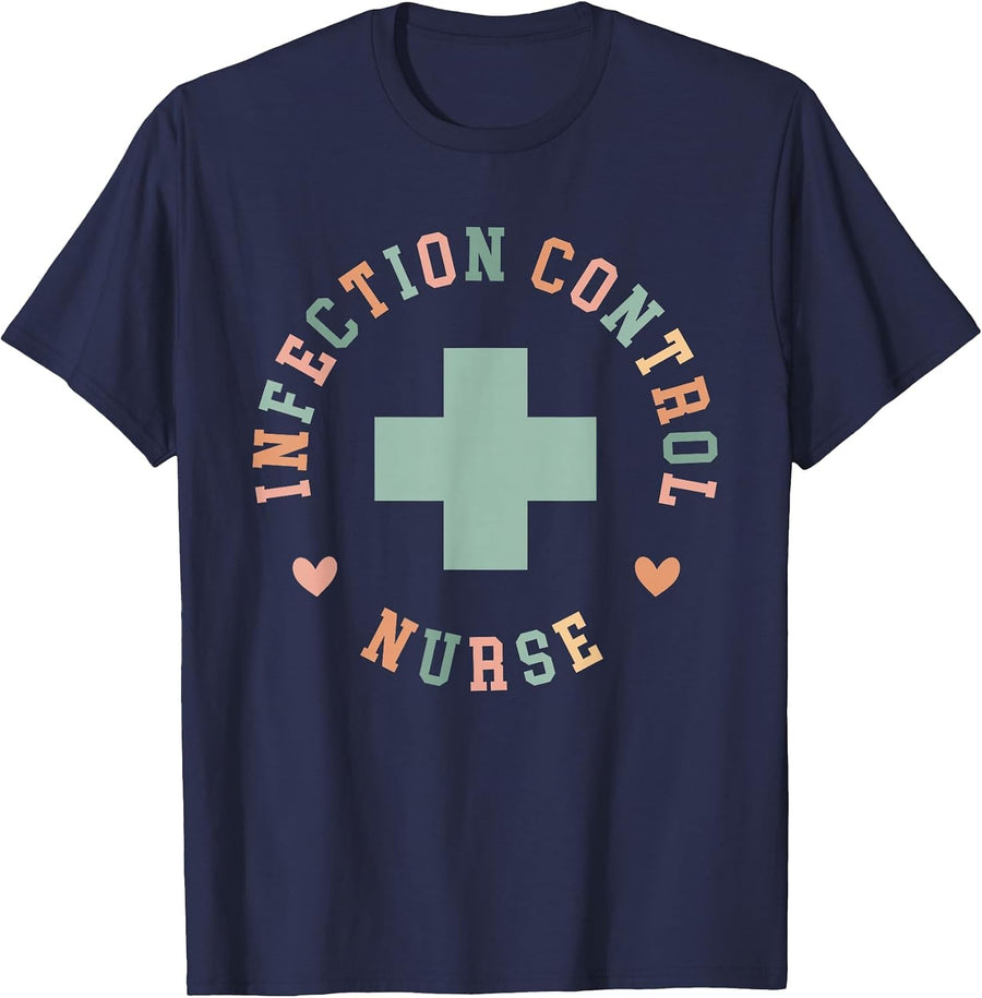 Infection Control Nurse Best Infection Prevention Nurse T-Shirt - Navy Blue