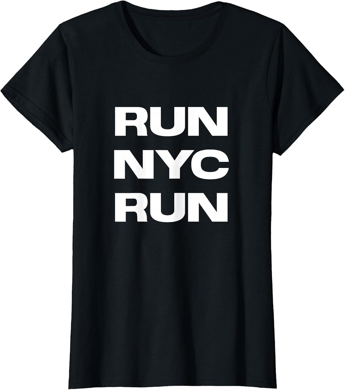 Run NYC Run Running T-Shirt - Black