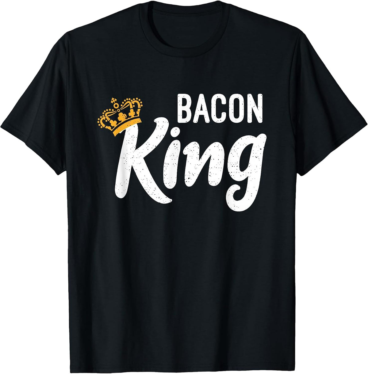 Bacon King Bacon Lover T-Shirt - Black