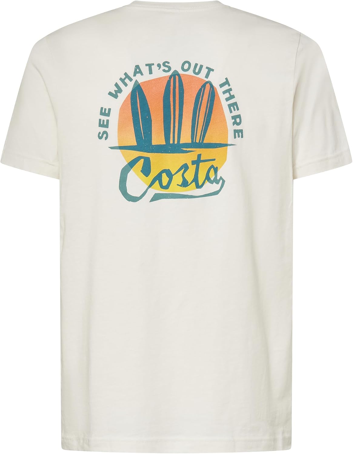 Costa Del Mar Men's Surf Silhouettes T-Shirt - Vintage White
