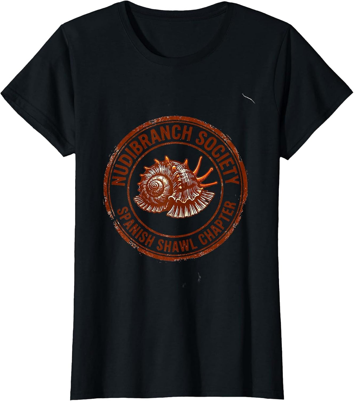 Women's Nudibranch Society Spanish Shawl Chapter Cute Sea Slug Lover T-Shirt - Black