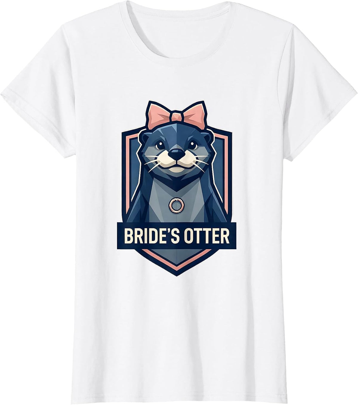 Bride's Otter Blokette Sporty Femme Bachelorette Party T-Shirt - White