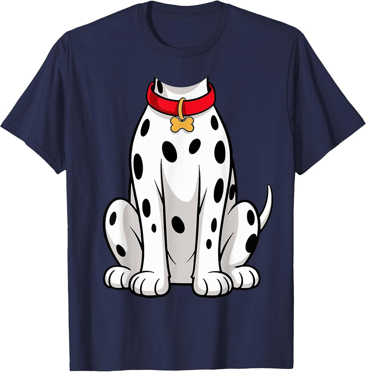 Dalmatian Shirt Adult Men Women Kids Dalmatian Costume T-Shirt - Navy Blue