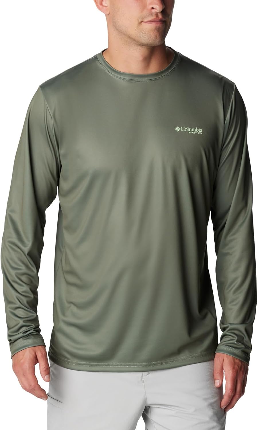 Columbia Men's Terminal Tackle PFG Tarpon Rise Long Sleeve - Cypress\/Trout Print\/Anadromous