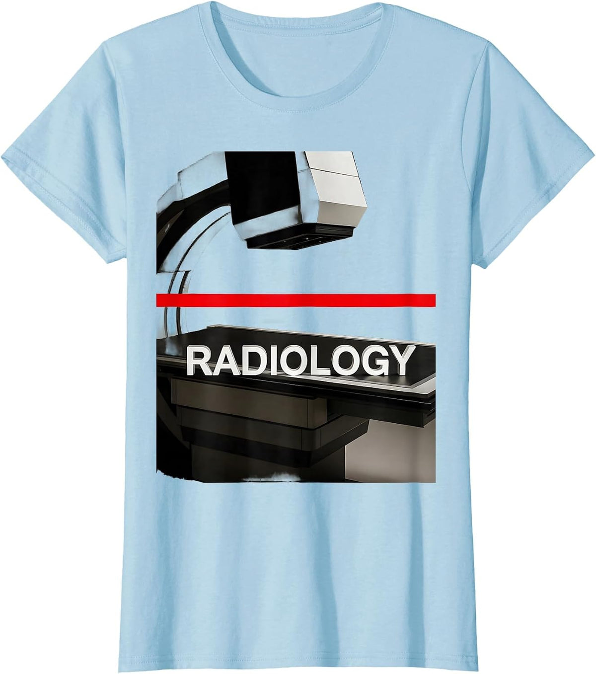 Women's RADIOLOGY Cute Radiology Tech Coquette Playful Pride T-Shirt - Baby Blue