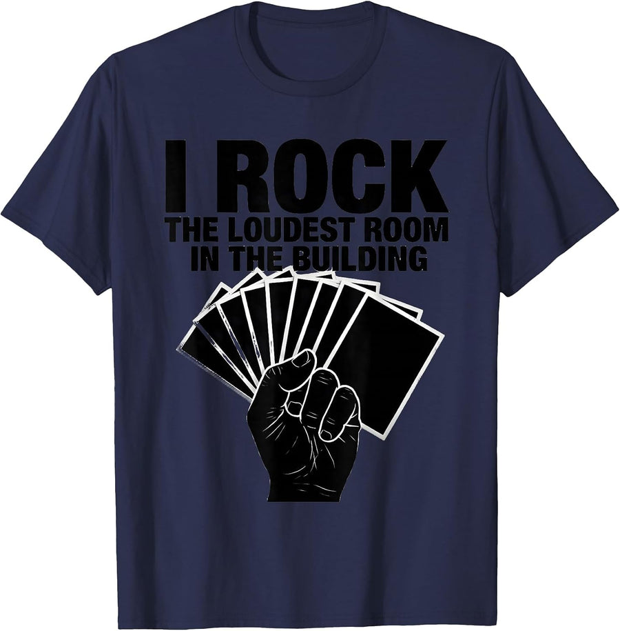 I Rock The Loudest Room In The Building Sped Squad T-Shirt - Navy Blue