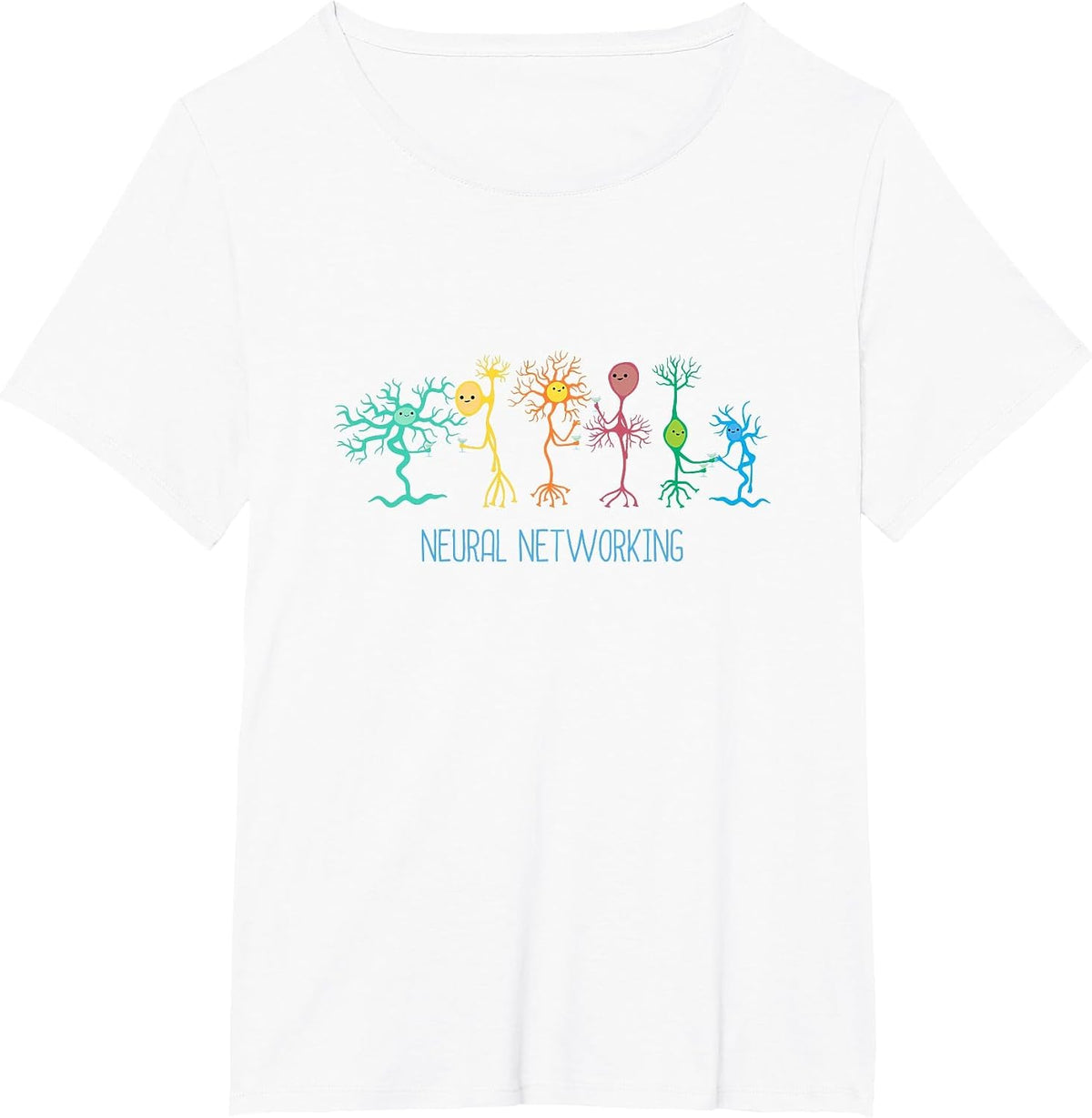 Neural Networking Computer Brain Web Developer Med Student T-Shirt - White