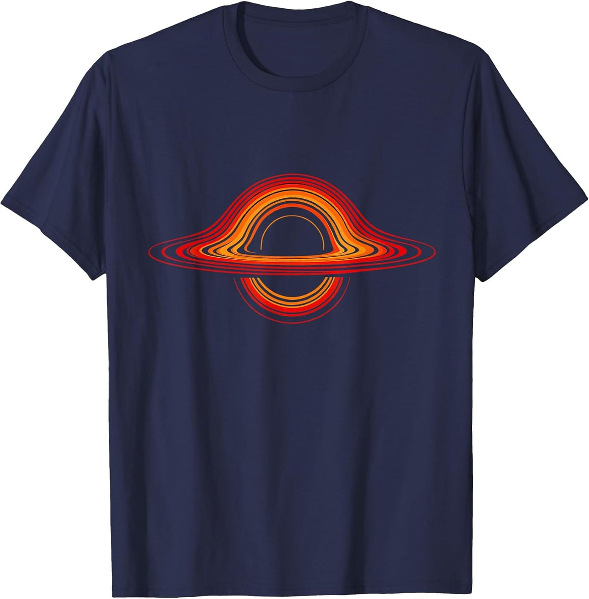 Black Hole Universe Physics Vortex Cosmic Astrophysicist T-Shirt - Navy Blue