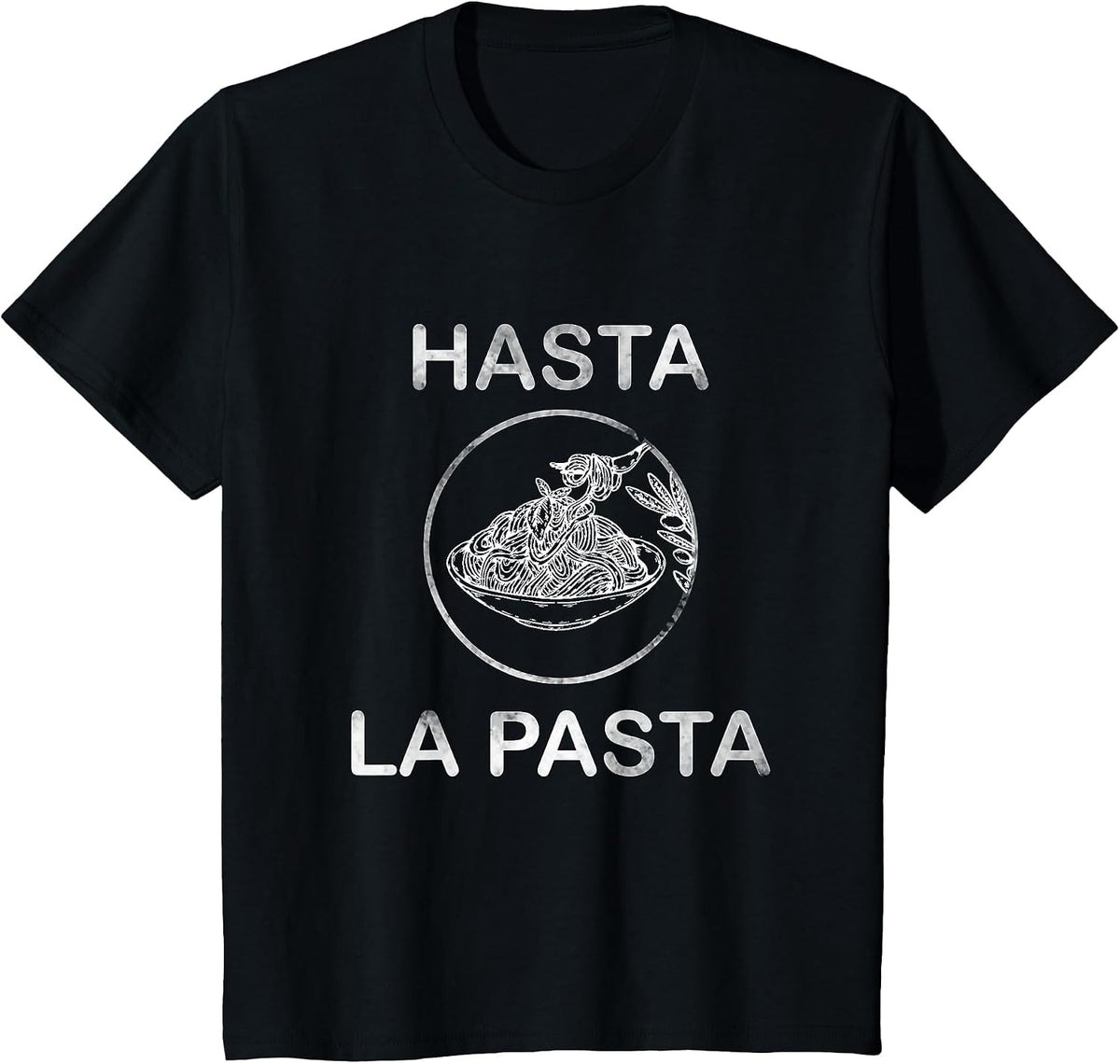 for Pasta Lovers | Hasta LA Pasta T-Shirt - Black