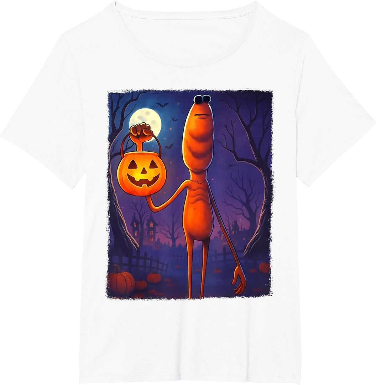 Marcus The Worm Halloween Custome T-Shirt - White