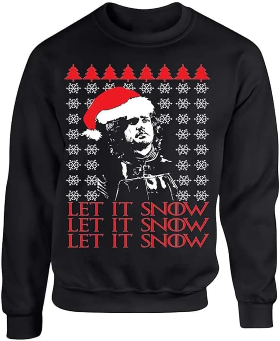 ALLNTRENDS Ugly Christmas Sweaters Collection 2024 Ugly Xmas Sweatshirts - Let It Snow 2