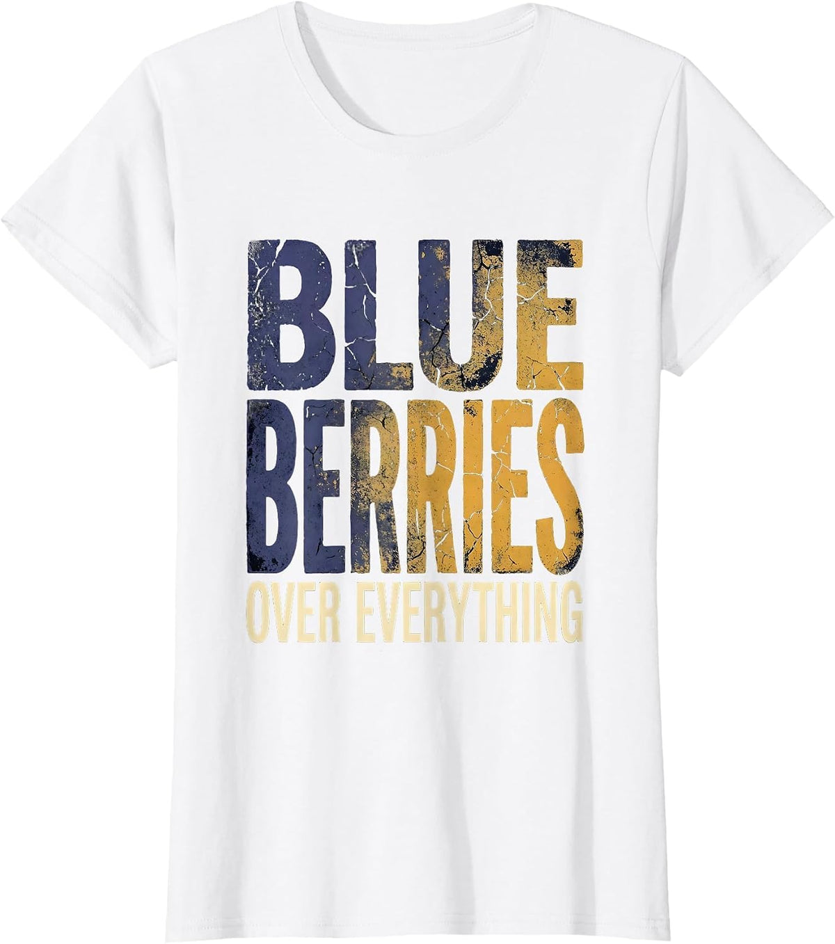 Red White and Blueberry Patriotic Design T-Shirt - White