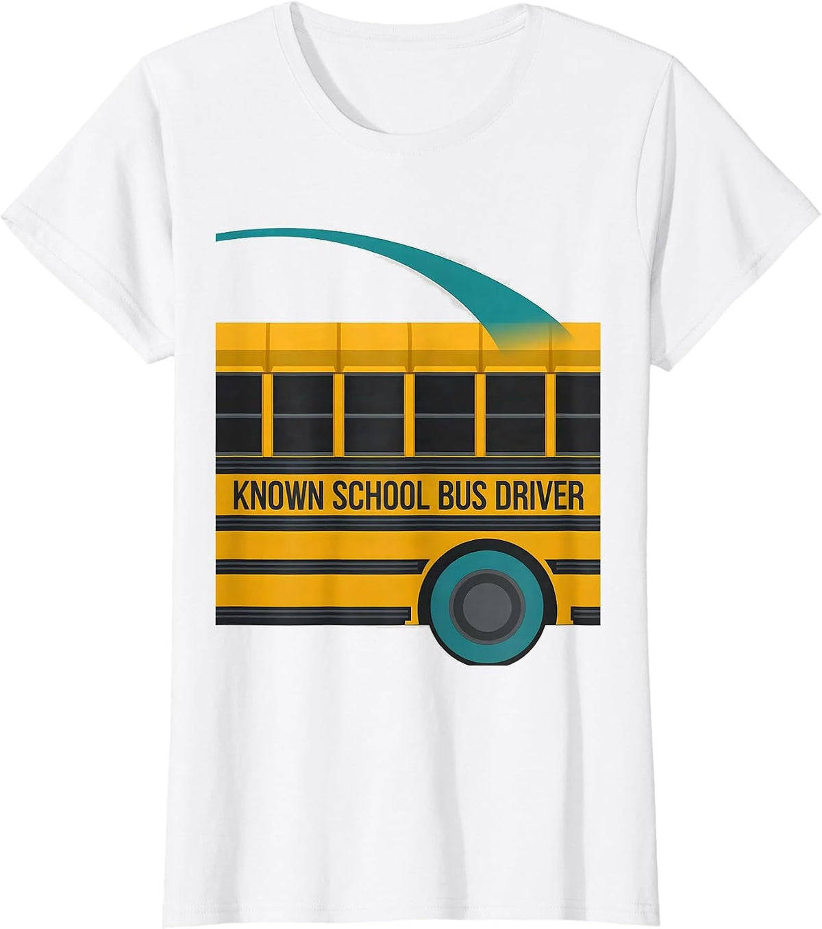 Known School Bus Driver Midcentury Modern Bus Driver T-Shirt - White