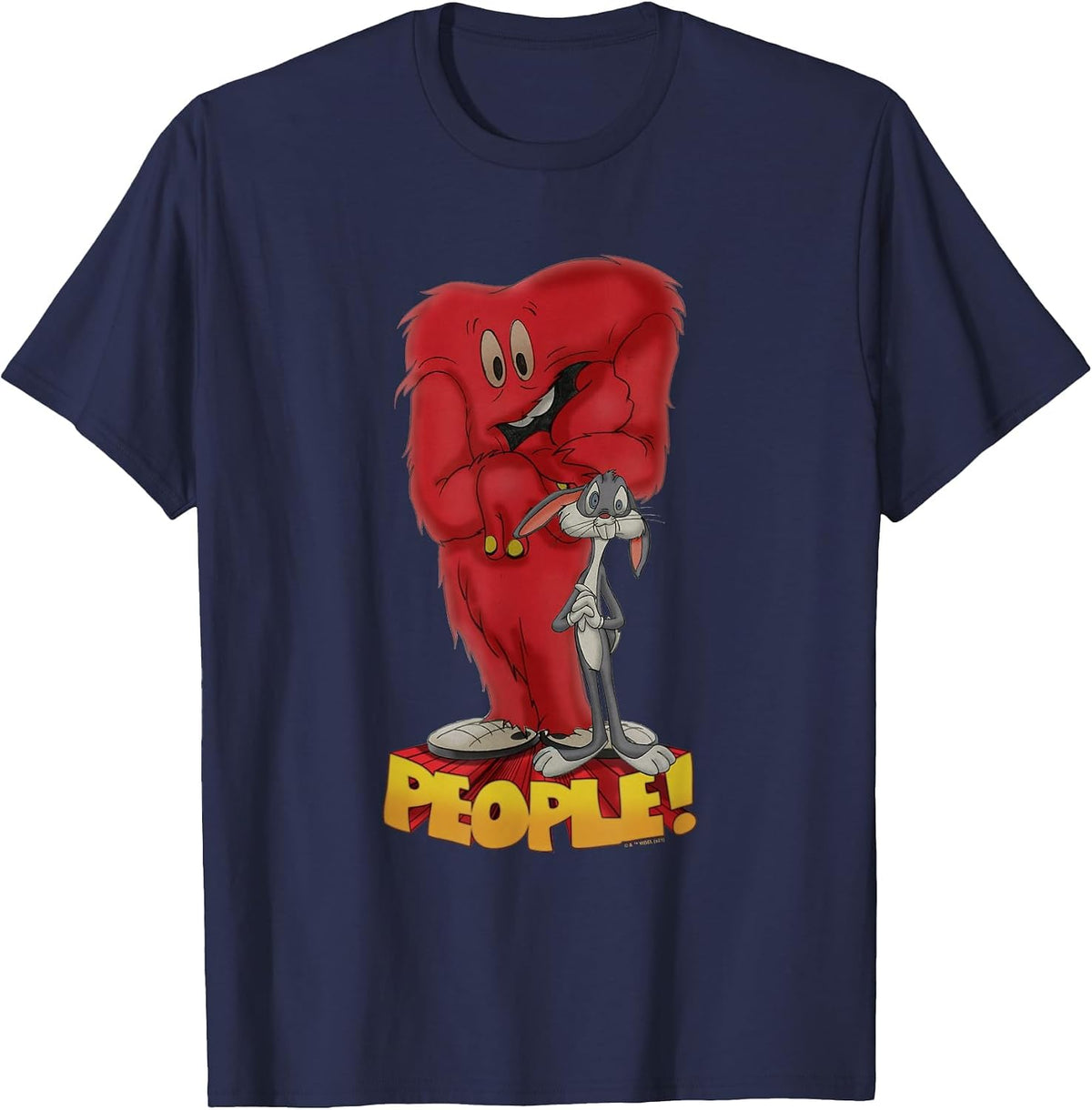 Looney Tunes Bugs Bunny Gossamer People T-Shirt - Navy Blue