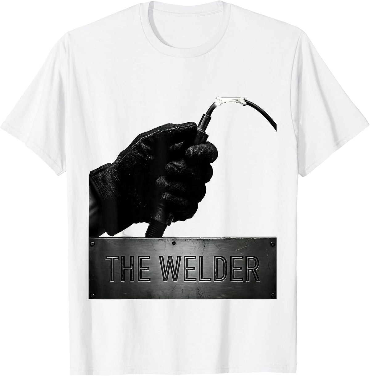 Men's THE WELDER Funny Welder Metal Worker Trade Humor Gift T-Shirt - White