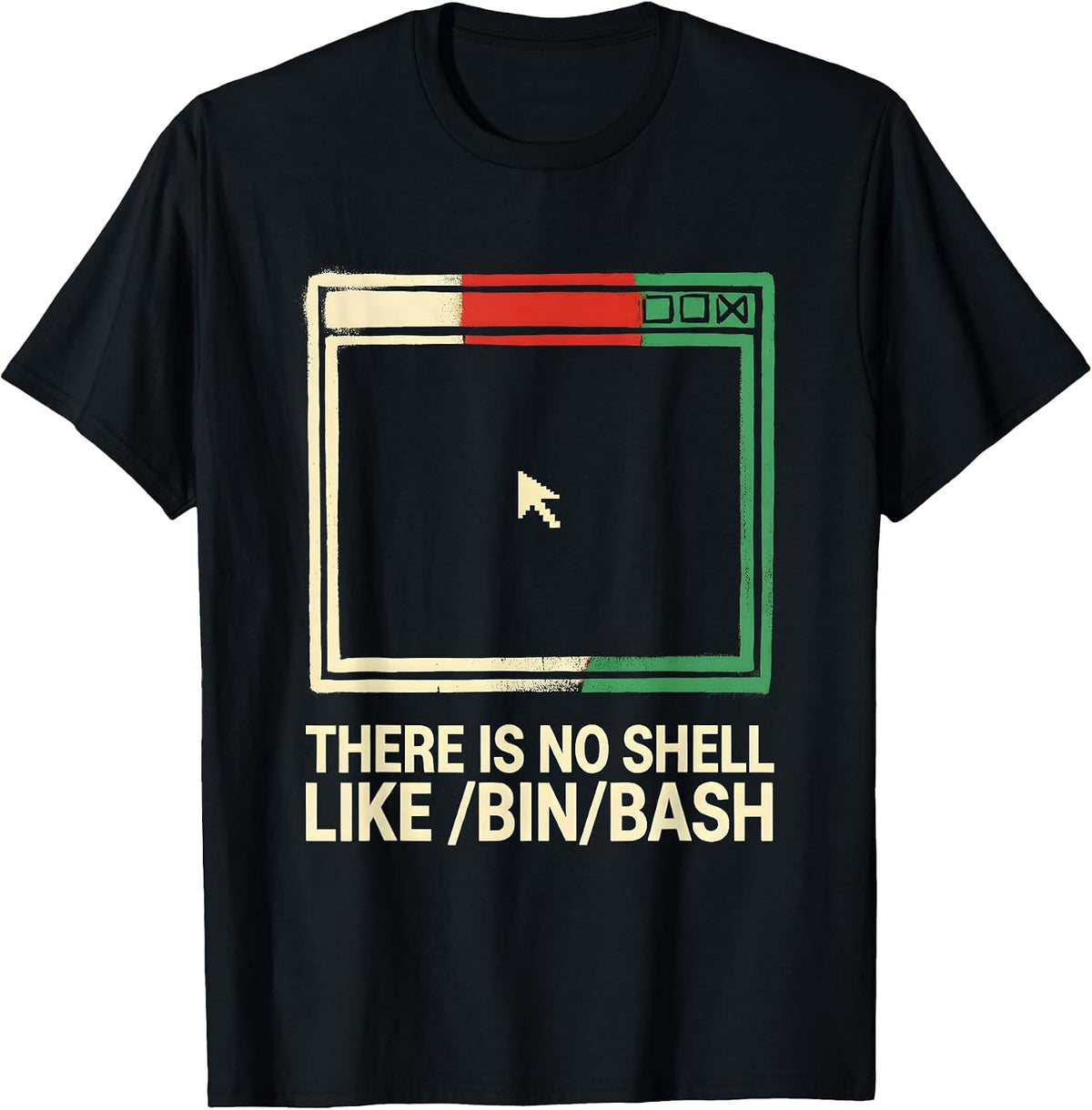 Men's There Is No Shell Like /bin/bash Funny Linux Developer T-Shirt - Black