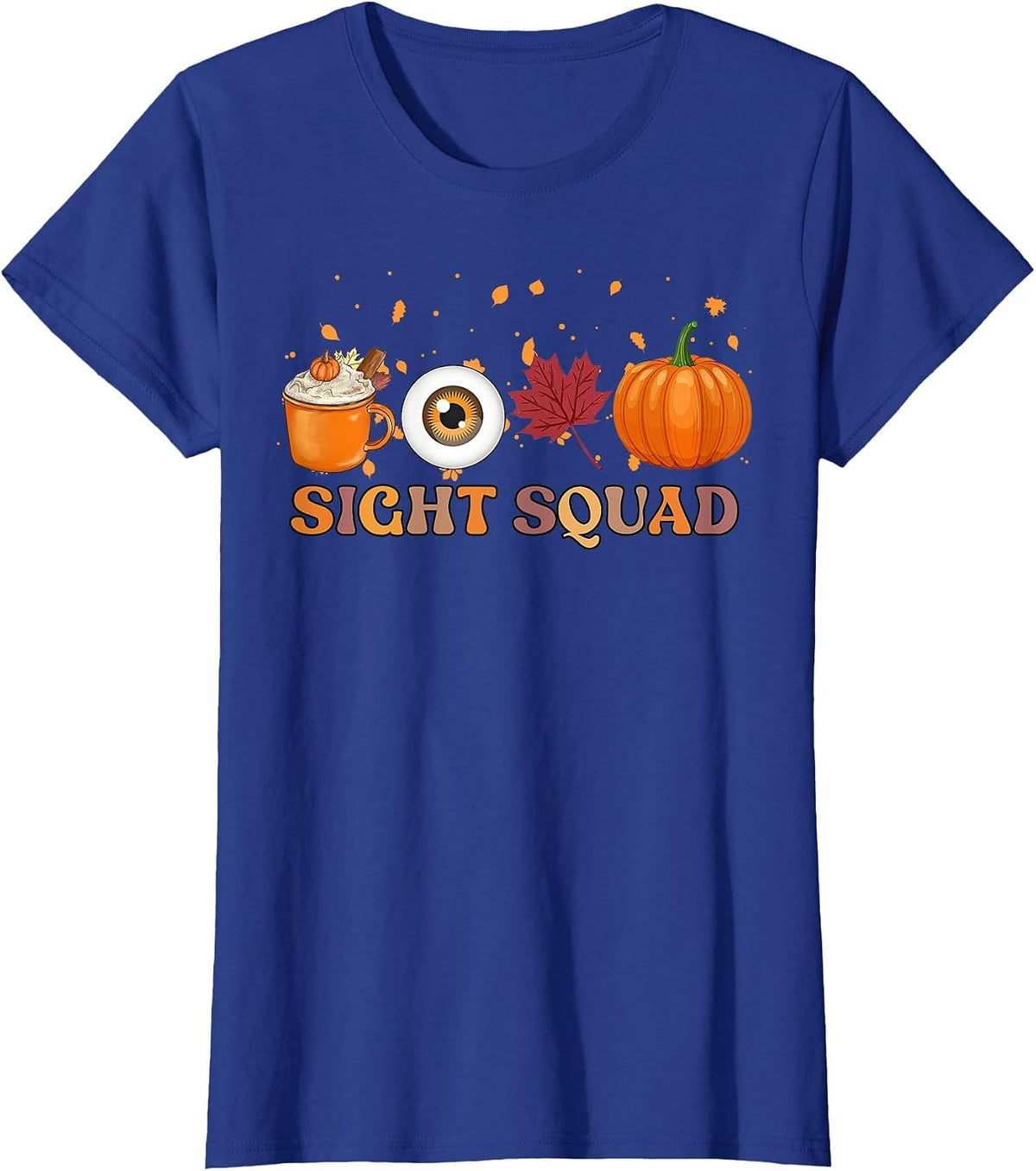 Halloween Sight Squad Optometrist Pumpkin Eye Doctor Gothic T-Shirt - Royal Blue