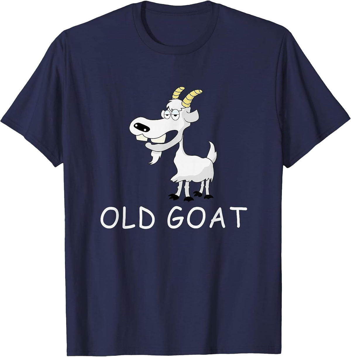 Funny Old Goat T-Shirt - Navy Blue