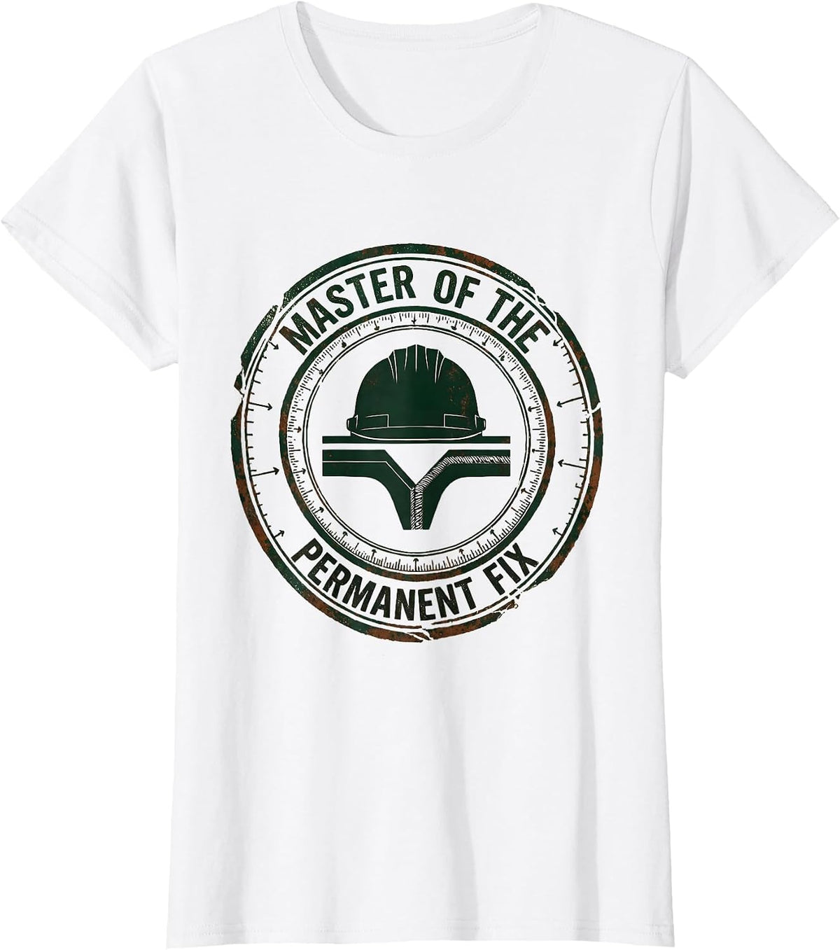 Master Of The Permanent Fix Vintage Welder Humor T-Shirt - White