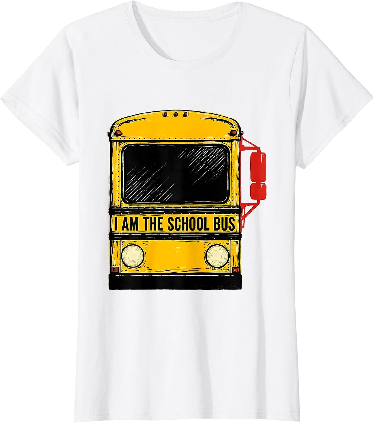 I Am The School Bus Funny Bus Driver Halloween Costume T-Shirt - White