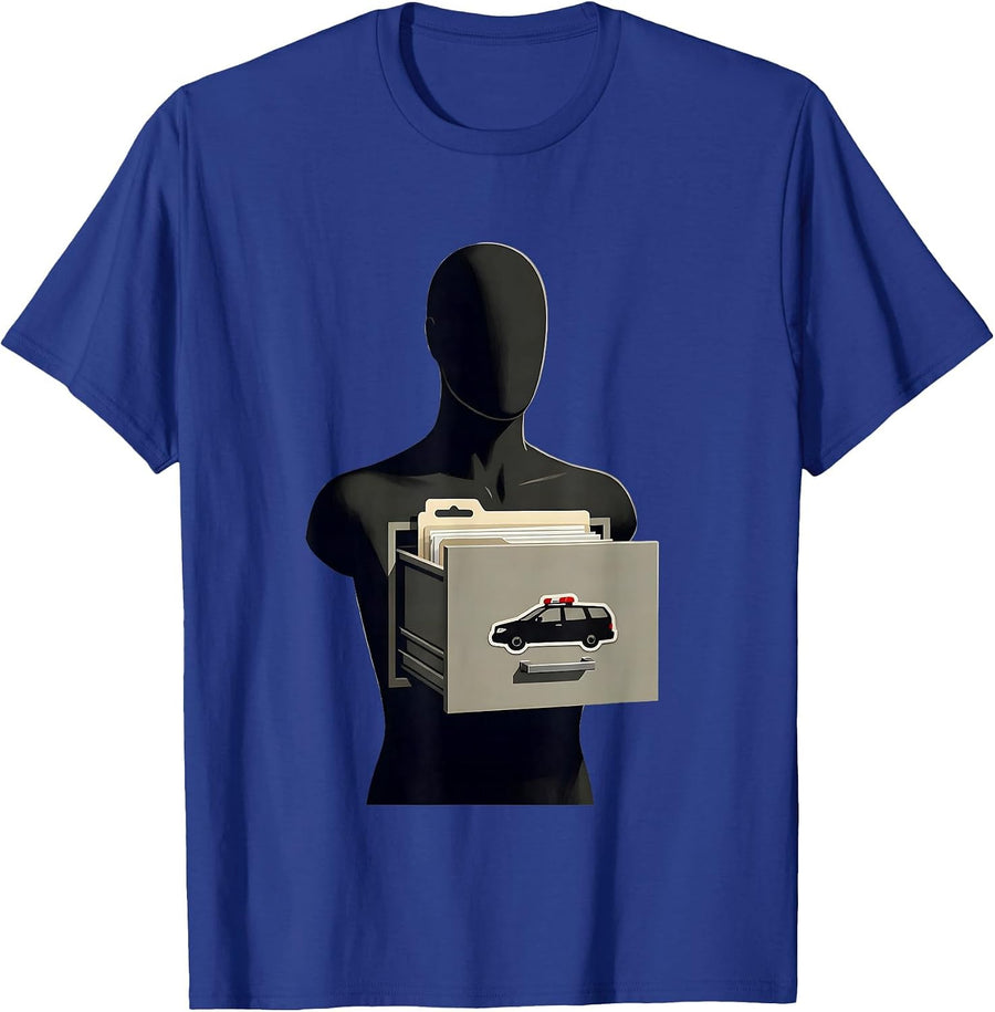 Mannequin Drawer EMS Paramedic Gag Humor T-Shirt - Royal Blue