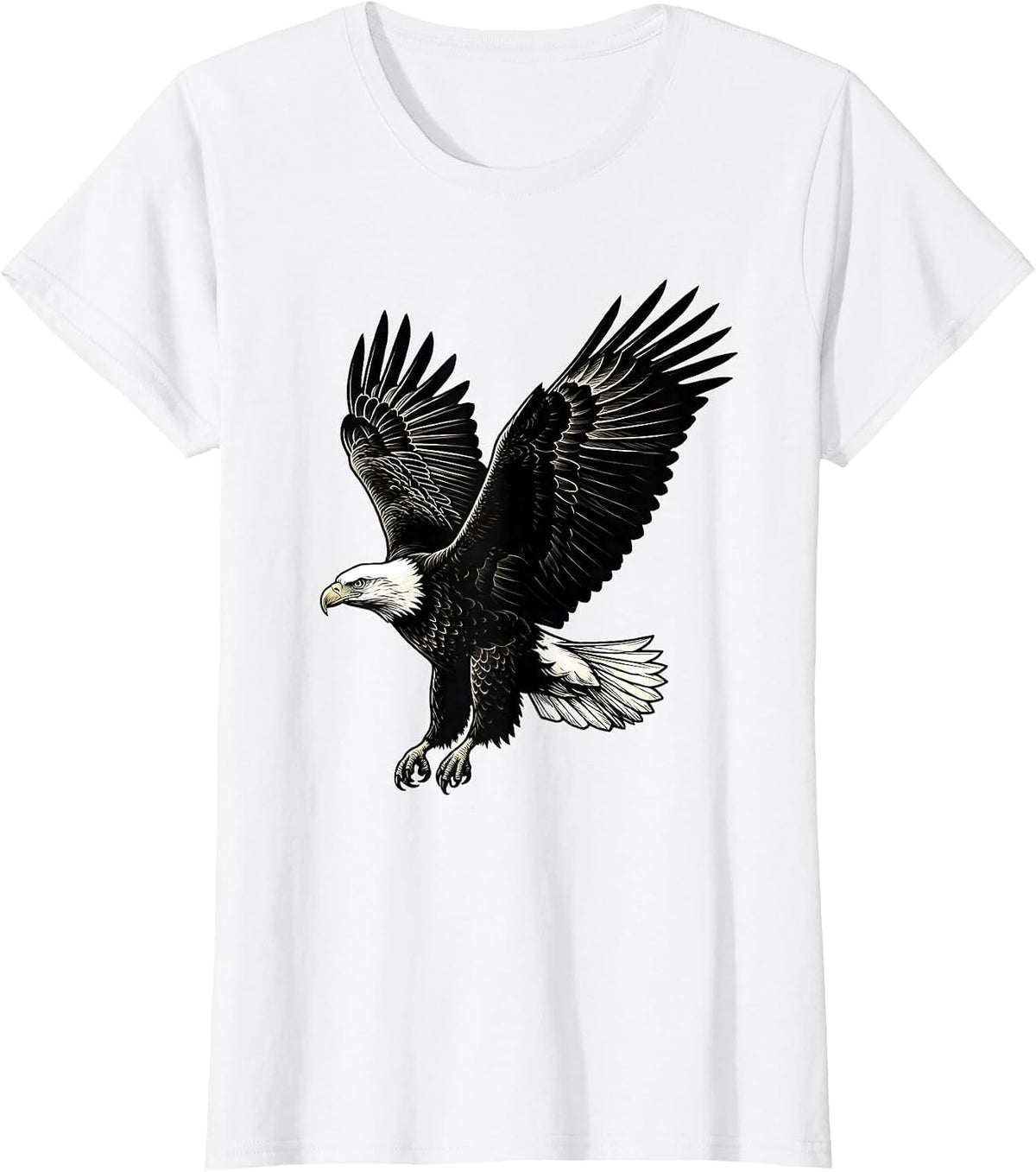 Bald Eagle Wildlife Patriotic Bird Nature Design T-Shirt - White