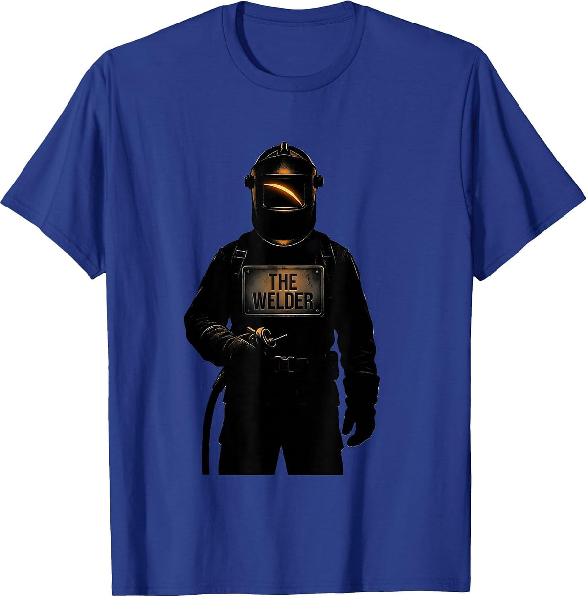 Men's THE WELDER Silhouette Metal Worker Welding Humor T-Shirt - Royal Blue