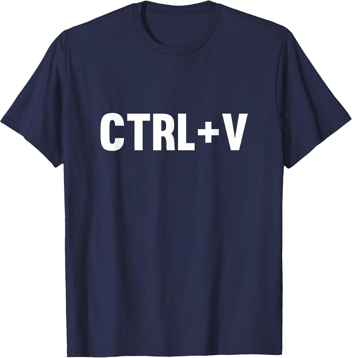 Control Copy and Paste Ctrl + V Shirt T-Shirt - Navy Blue