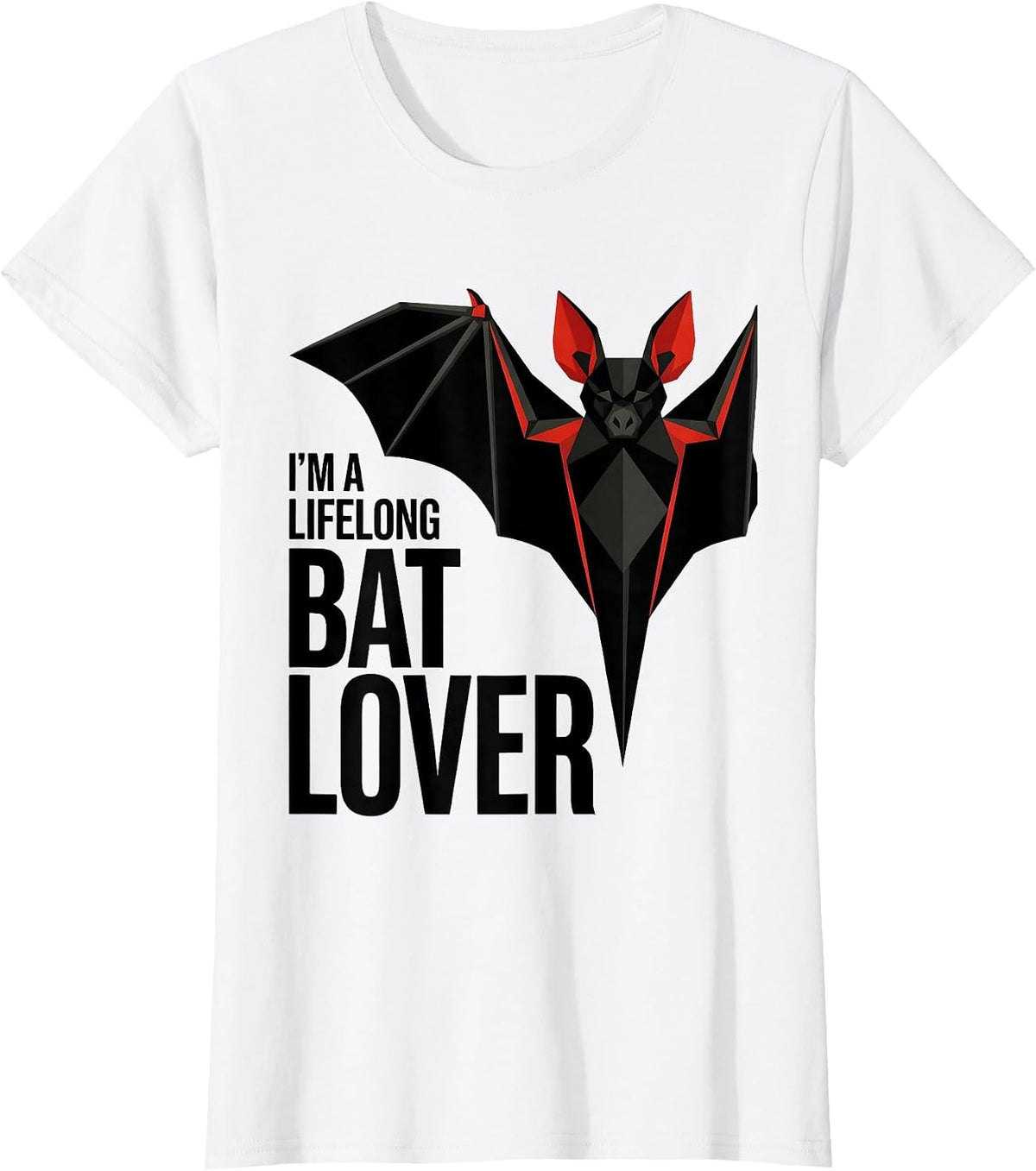 I'm A Lifelong Bat Lover Whimsical Wildlife Conservation T-Shirt - White