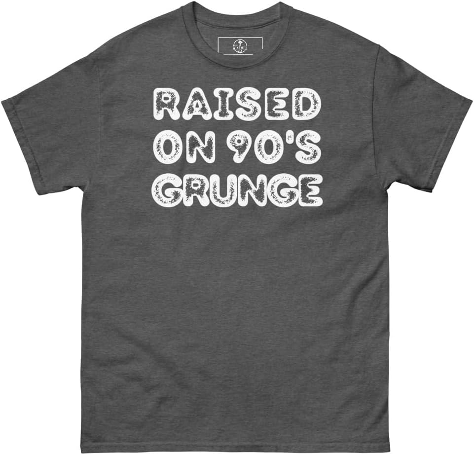 Raised on 90's Grunge Unisex Classic tee - Dark Heather