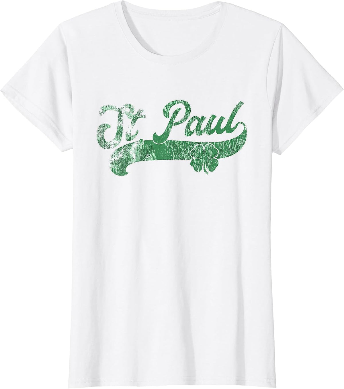 St. Paul Shamrock St. Patrick's Day Saint Paddy's Irish T-Shirt - White
