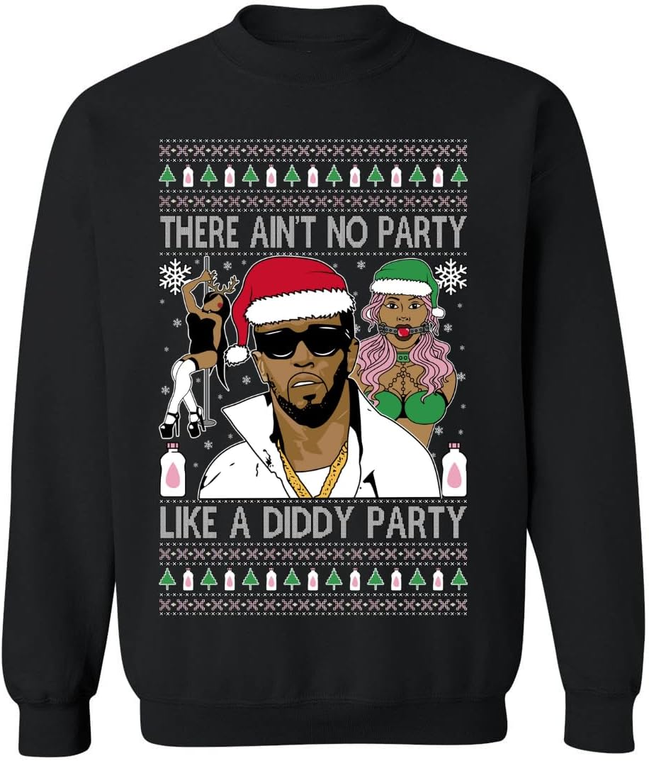 ALLNTRENDS Ugly Christmas Sweaters Collection 2024 Ugly Xmas Sweatshirts - Diddy Party