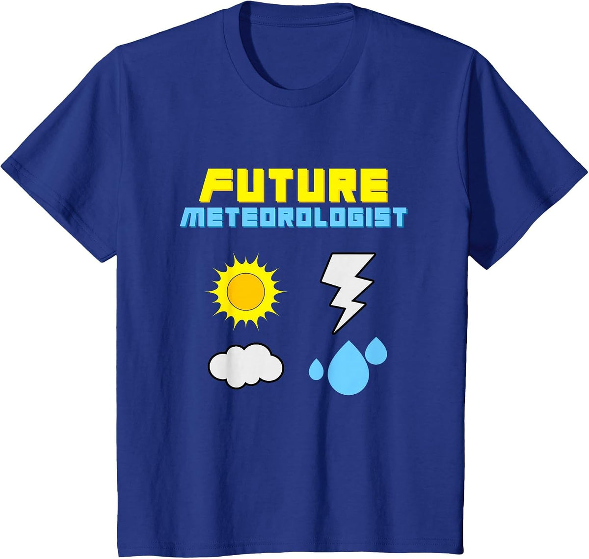 Future Meteorologist T-Shirt Weather Sun Rain Storms T-Shirt - Royal Blue