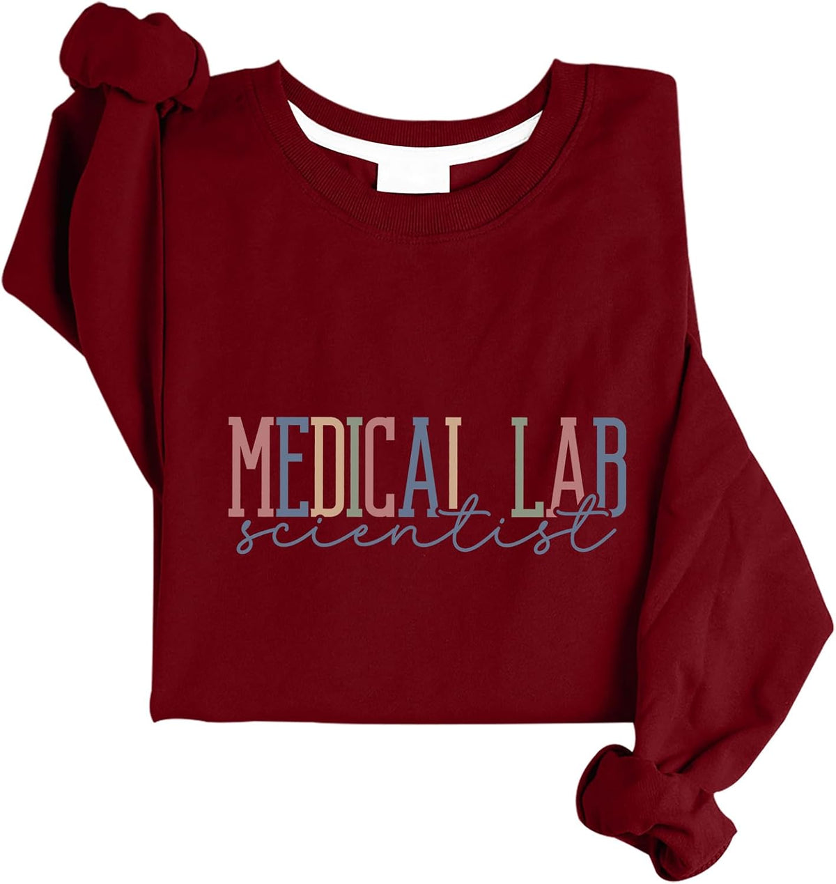 Medical Lab Scientist Sweatshirt Medical Technologist Sweatshirt - Claret