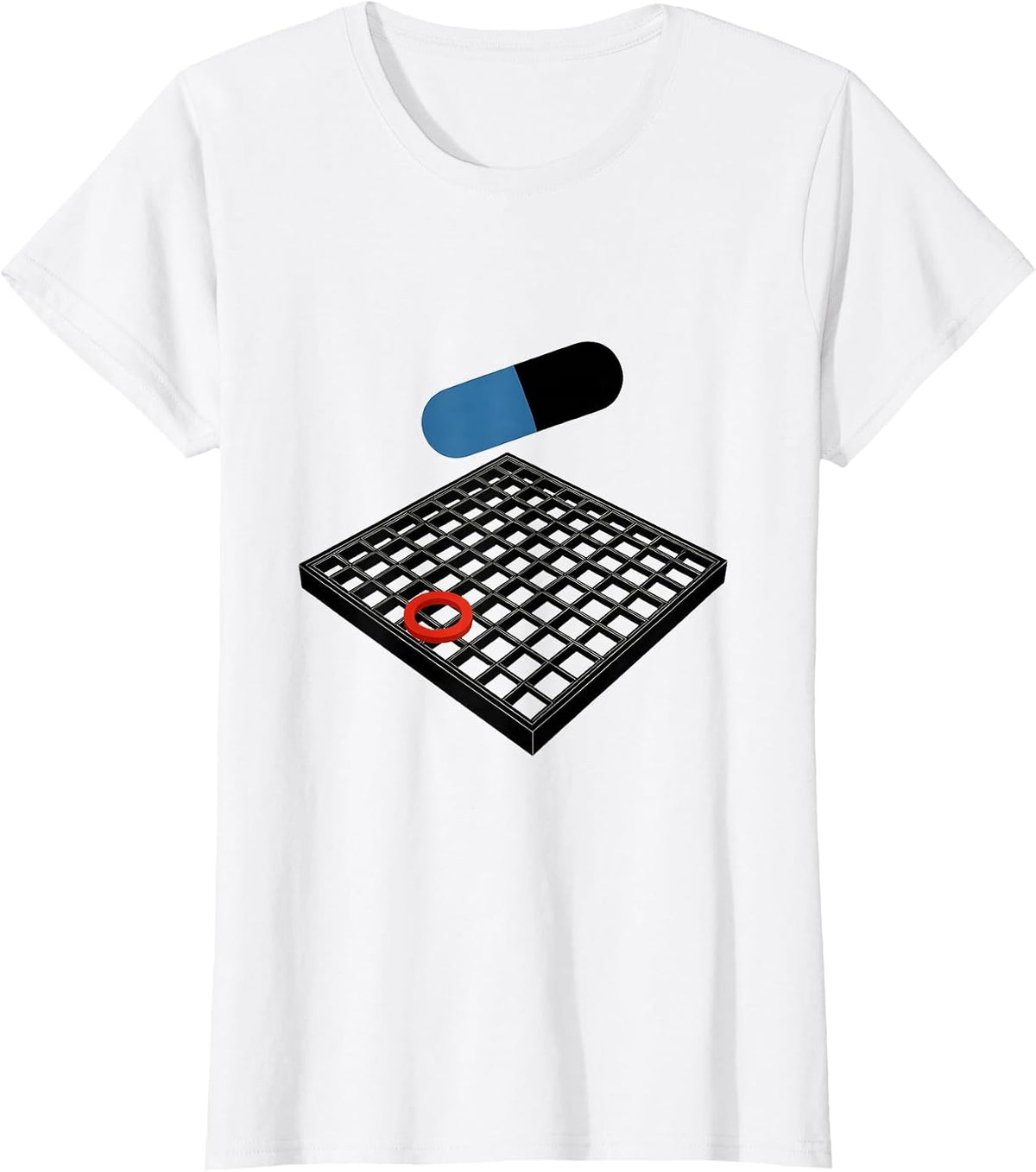Women's Geometric Pharmacy Counter Pharmacy Tech Humor Gift T-Shirt - White