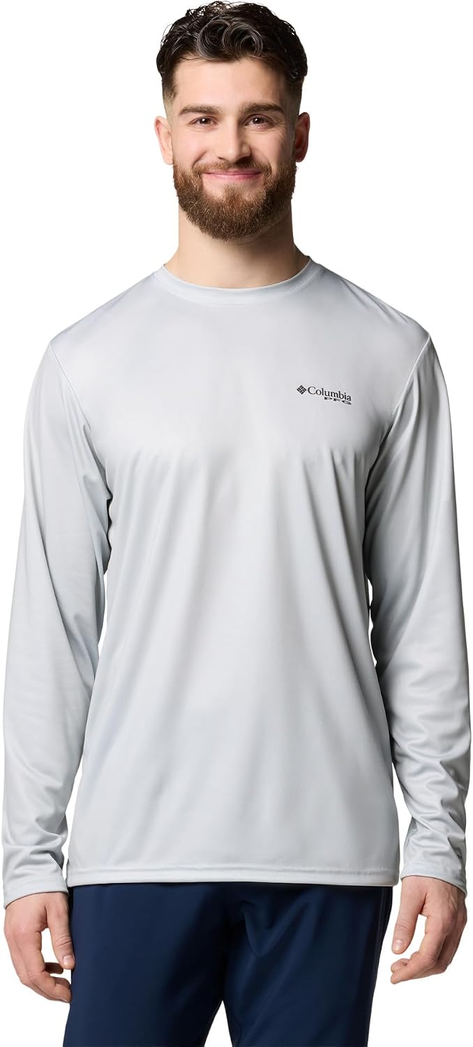 Columbia Men's Terminal Tackle PFG Tarpon Rise Long Sleeve - Cool Grey\/Trout Rise