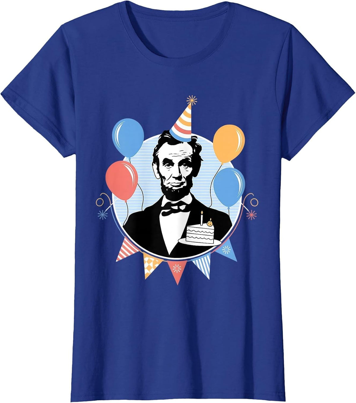 Abraham Lincoln Birthday T-Shirt - Royal Blue