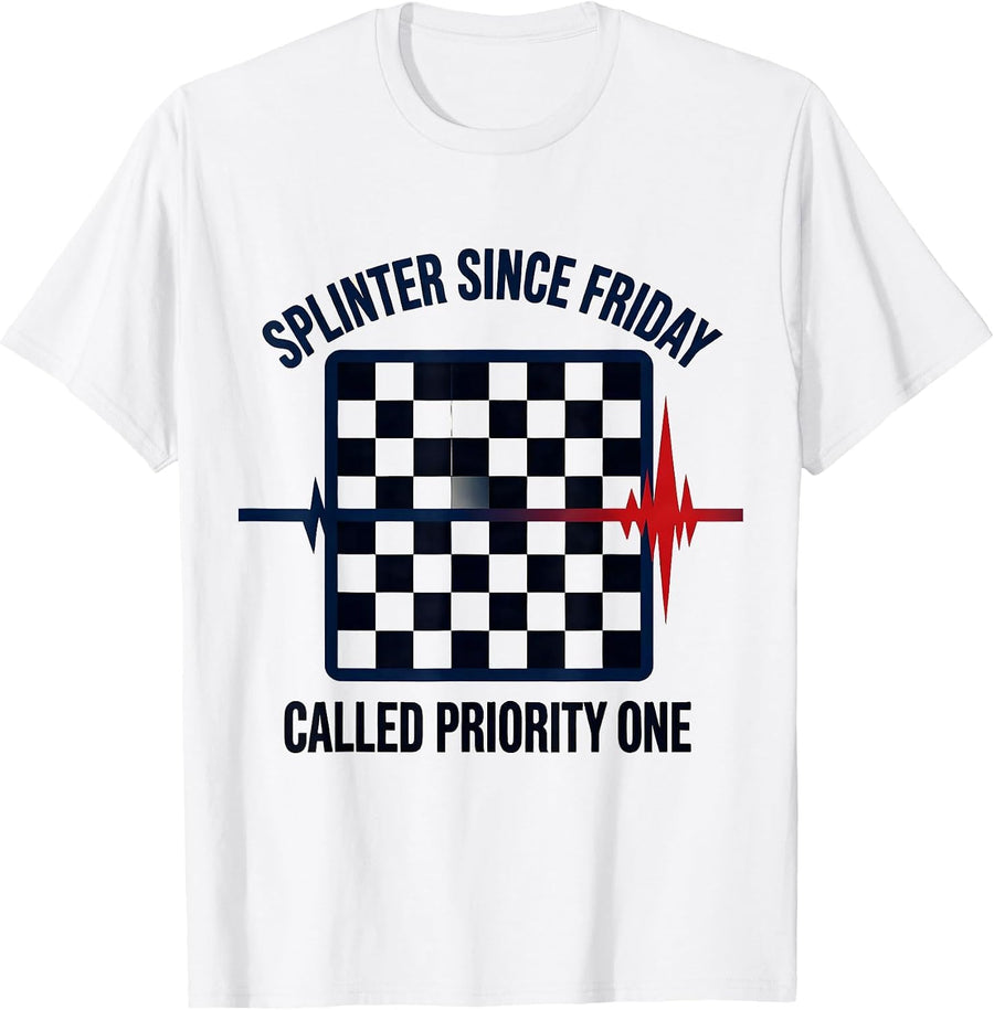 Men's Splinter Since Friday Called Priority One EMT T-Shirt - White