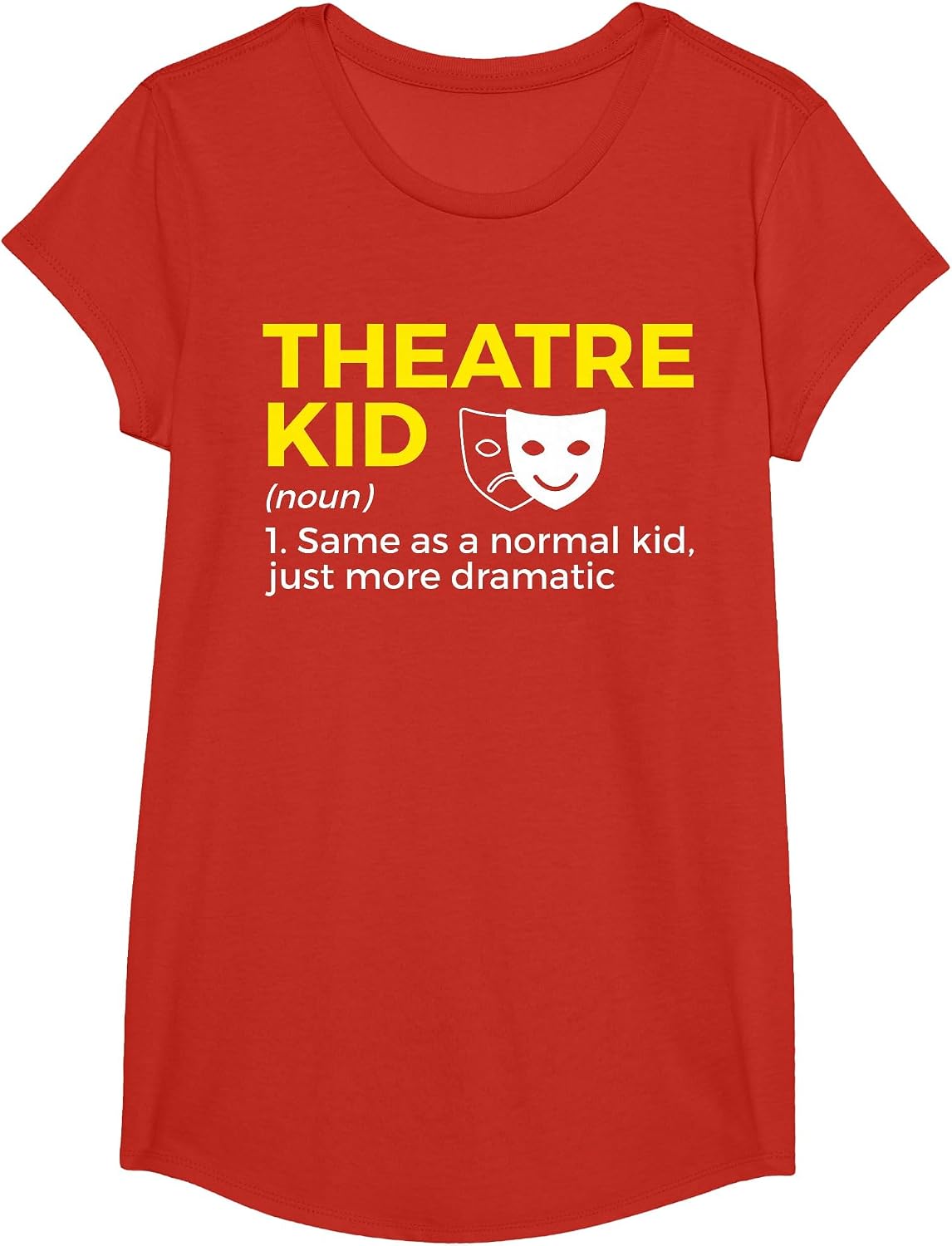 Theatre Kid Definition Actor T-Shirt - Girls Red