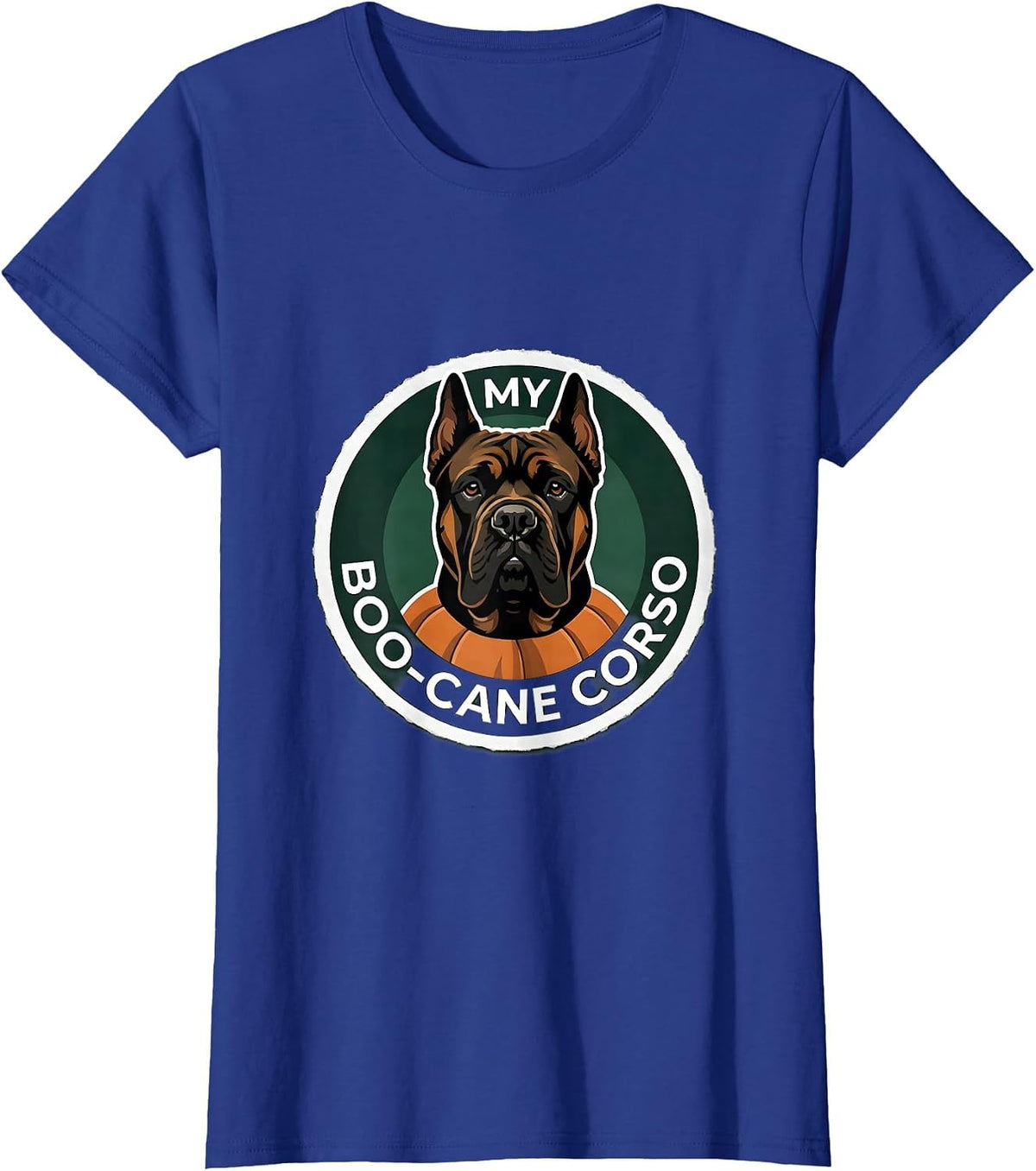 Women's My Boo-Cane Corso Funny Dog Lover Halloween Costume Pet T-Shirt - Royal Blue