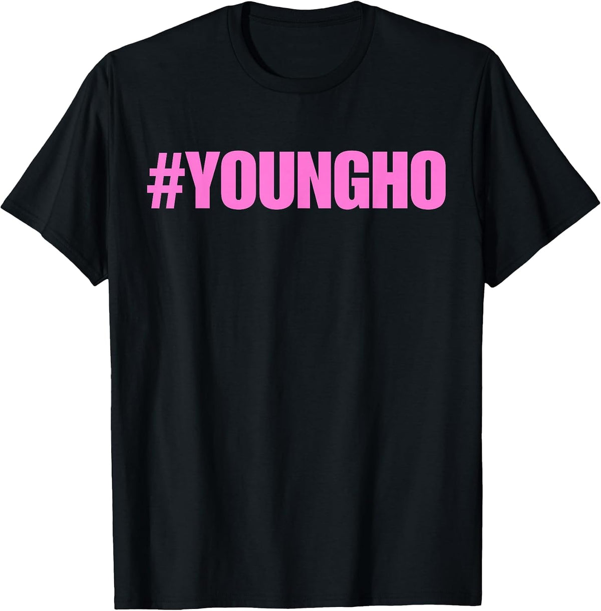 Funny brainrot gen z Humor Young ho Meme Viral Trend T-Shirt - Black