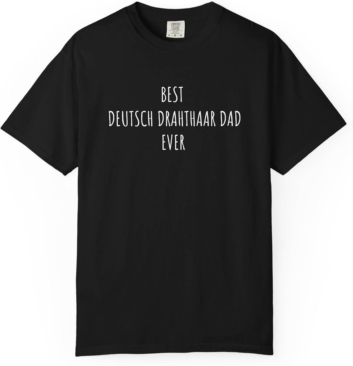 Deutsch Drahthaar Dad Funny Pet Parent T-Shirt for Men - Black